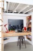 Loft-Like Basement Renovation - remodel, renovation, basement, built-in desk