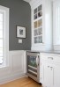 Soothing Gray & White Kitchen