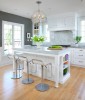 Soothing Gray & White Kitchen