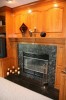 Completed Projects - fireplace, tile surround, decorative tile, fireplace rennovation, built in cabinetry