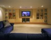 Basement Renovation - renovation, remodel, maple, entertainment, tv, television, basement, bamboo