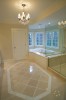 Custom Home - renovation, master bathroom, marble tile