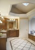 Custom Home - bathroom, master bath, tile floor, custom millwork, natural stone, custom trim ceiling