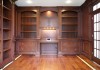 Custom Home - cabinets, office, library, cherry library