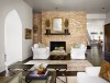 Tarrytown Custom - living room fireplace