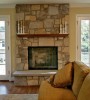 Kitchen Addition and Family Room - the fireplace added the perfect