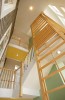 Stairs - custom home, maple stairs