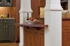 Craftsman Kitchen - kitchen, cabinets, kitchen remodel, island, tile, columns, breakfast
