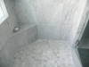 Bathrooms - carrara marble shower remodel