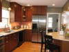 Washington Grove Kitchen Remodel - remodel, renovation, kitchen, kitchen remodel, island, custom cabinets, hardwood floors, ceramic tile backsplash, quartz counters