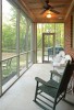 Mount Airy Screened Porch - exterior, porch, screened porch, beaded ceiling, custom porch, concrete porch