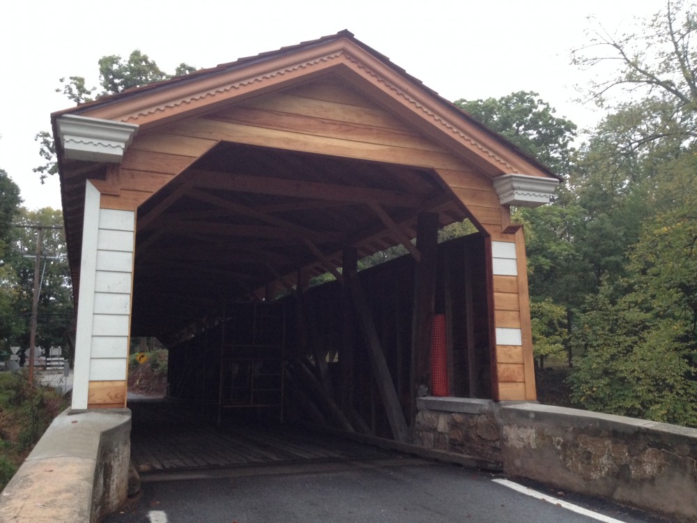 Photo By Lancaster County Timber Frames, Inc.. Rapps Dam Covered Bridge