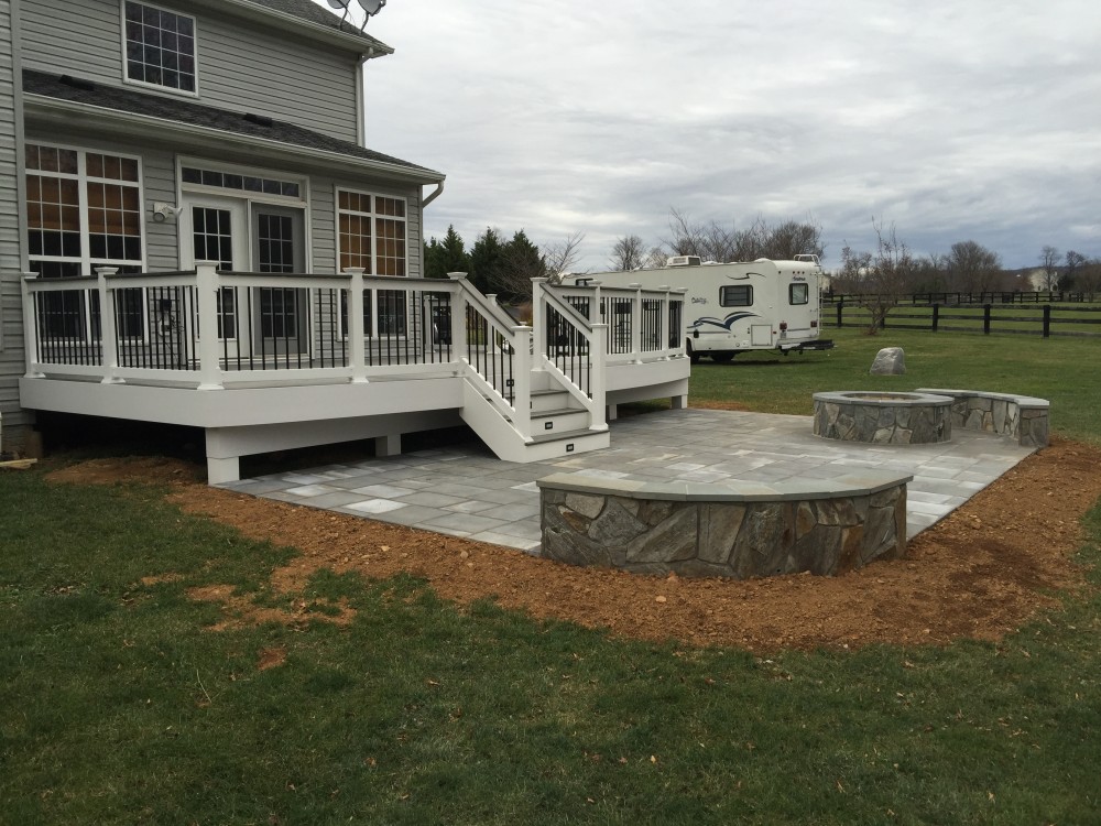 Photo By American Exteriors & Masonry. Deck, Patio, And Fire Pit In Purcellville, VA