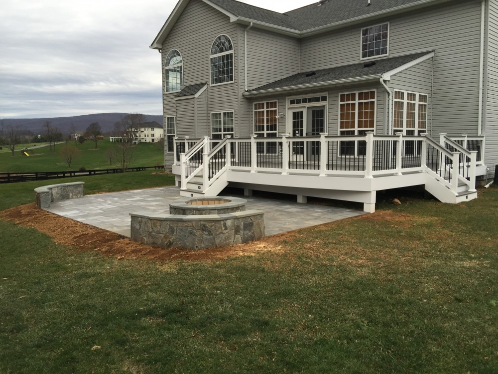 Photo By American Exteriors & Masonry. Deck, Patio, And Fire Pit In Purcellville, VA