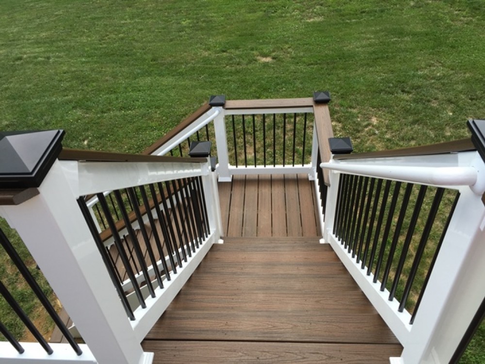 Photo By American Exteriors & Masonry. Deck, Screened Room, And Paver Patio In Round Hill, VA