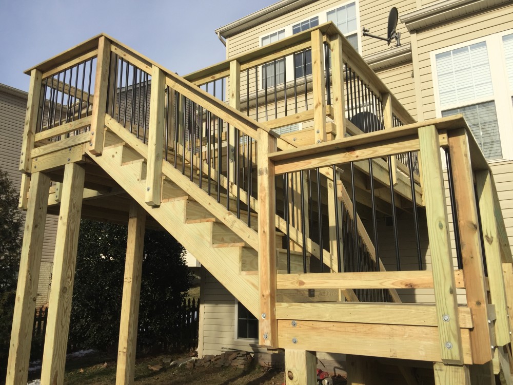 Photo By American Exteriors & Masonry. Wood Deck In Leesburg, VA