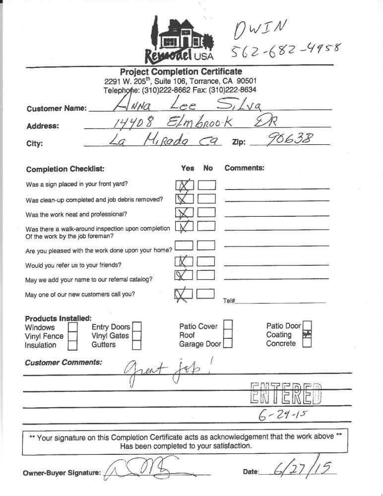 Photo By Remodel USA Torrance CA. What Our Customers Say