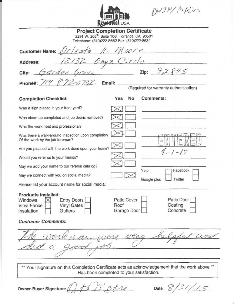 Photo By Remodel USA Torrance CA. What Our Customers Say