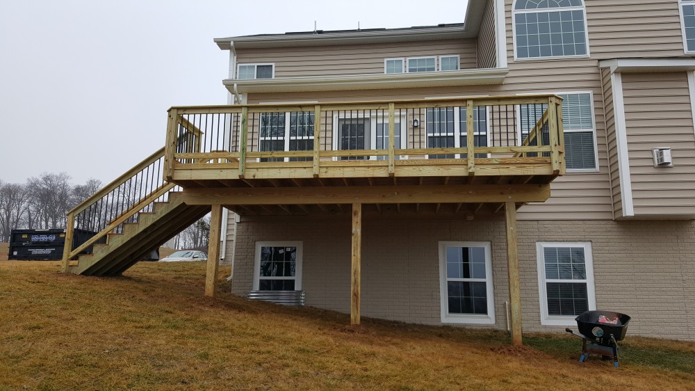 Photo By American Exteriors & Masonry. Wood Deck In Lovettsville, VA