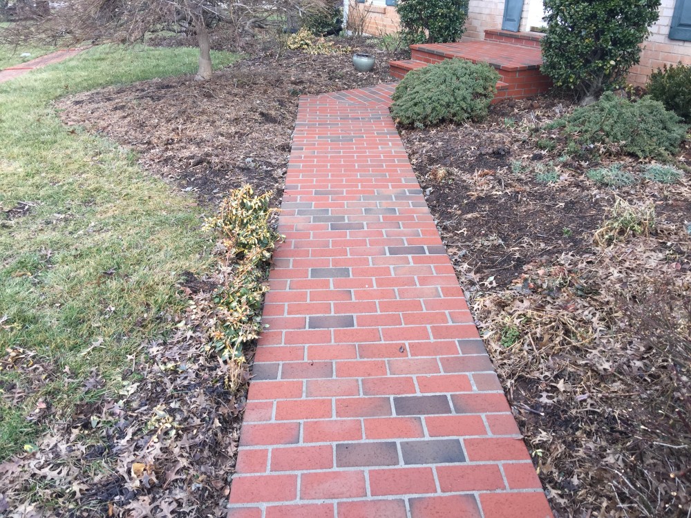 Photo By American Exteriors & Masonry. Brick Stoop And Walkway In Leesburg, VA