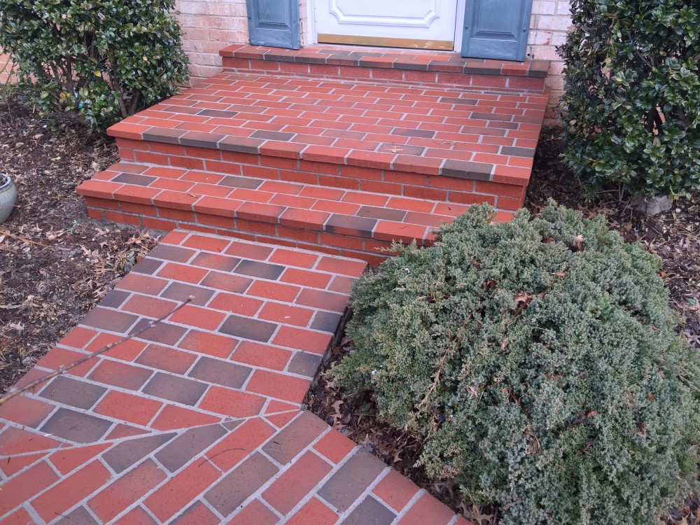 Photo By American Exteriors & Masonry. Brick Stoop And Walkway In Leesburg, VA