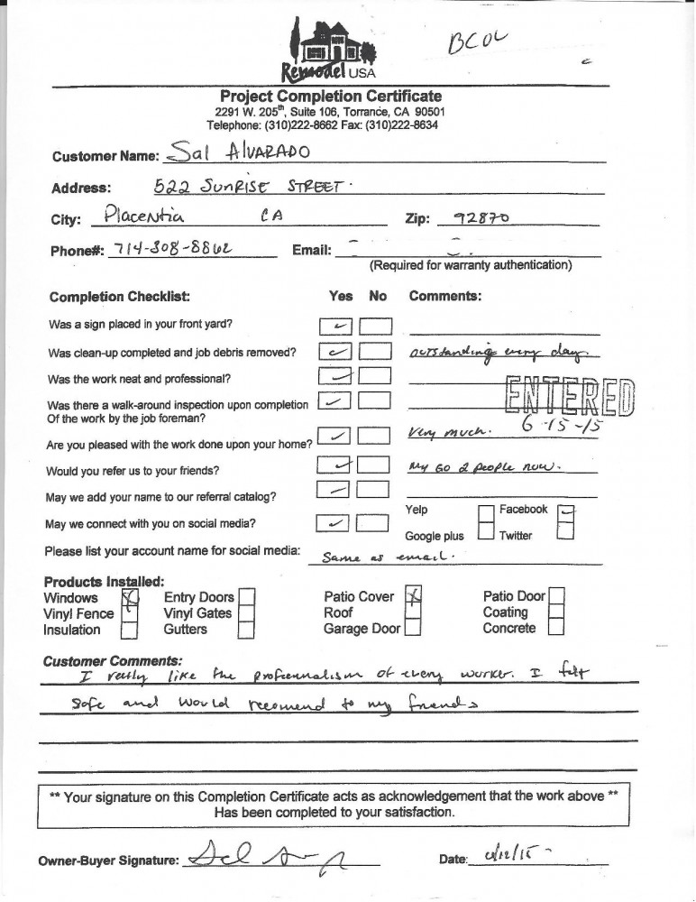 Photo By Remodel USA Torrance CA. What Our Customers Say