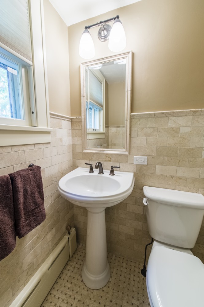 Photo By Karlovec & Company Design/Build Remodel. Powder Room & Dining Room Renovation