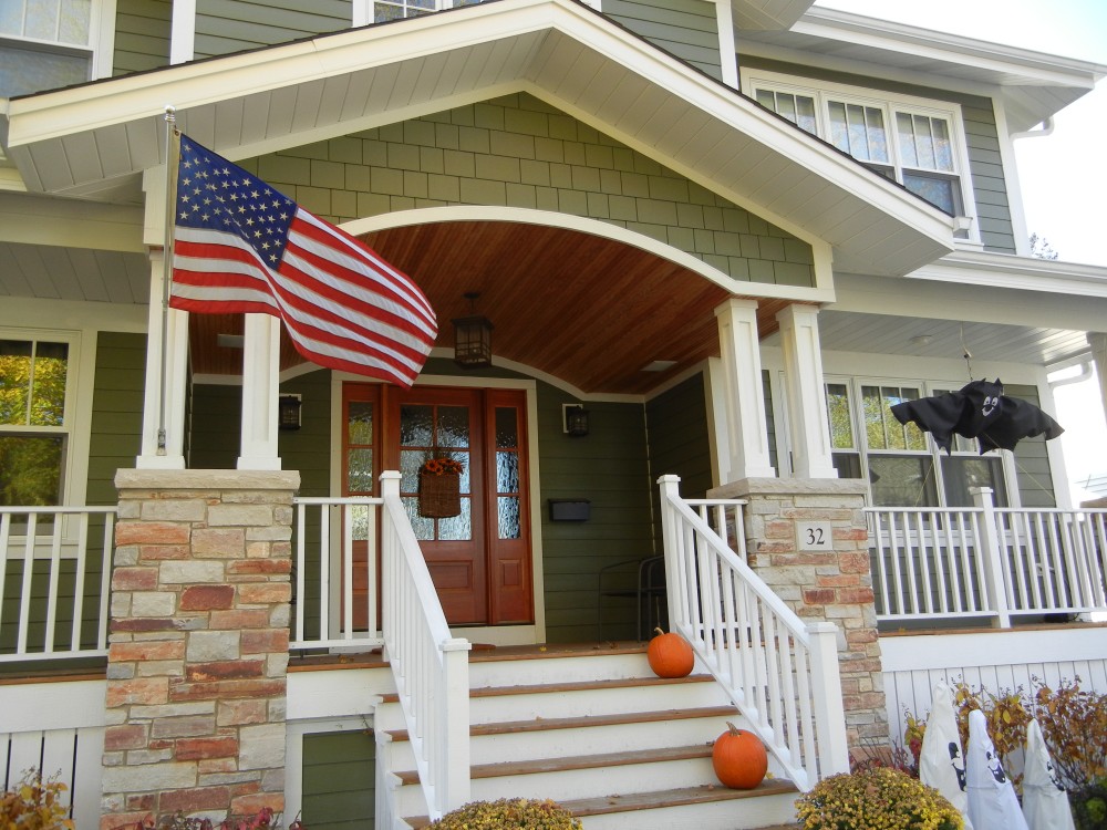 Photo By Erdmann Exterior Designs Ltd.. Custom Home Addition, James Hardie Siding: Arlington Heights, IL