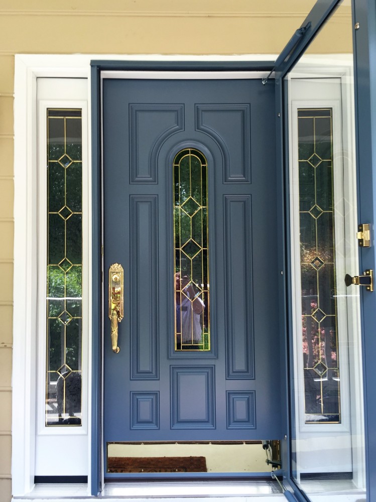Photo By Paragon Construction Company. ProVia Entry Door, Sidelights & Storm Door