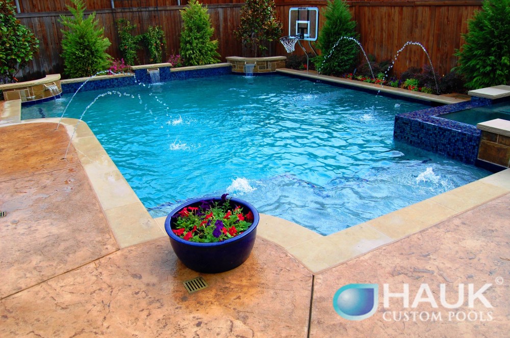 Photo By Hauk Custom Pools, LLC. Hauk Custom Pools Formal Geometric Designs