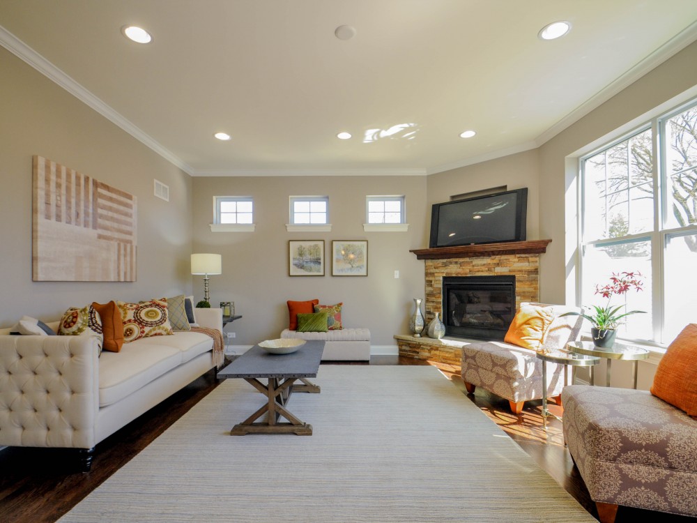 Photo By Greenscape Homes, LLC. Open Floor Plan