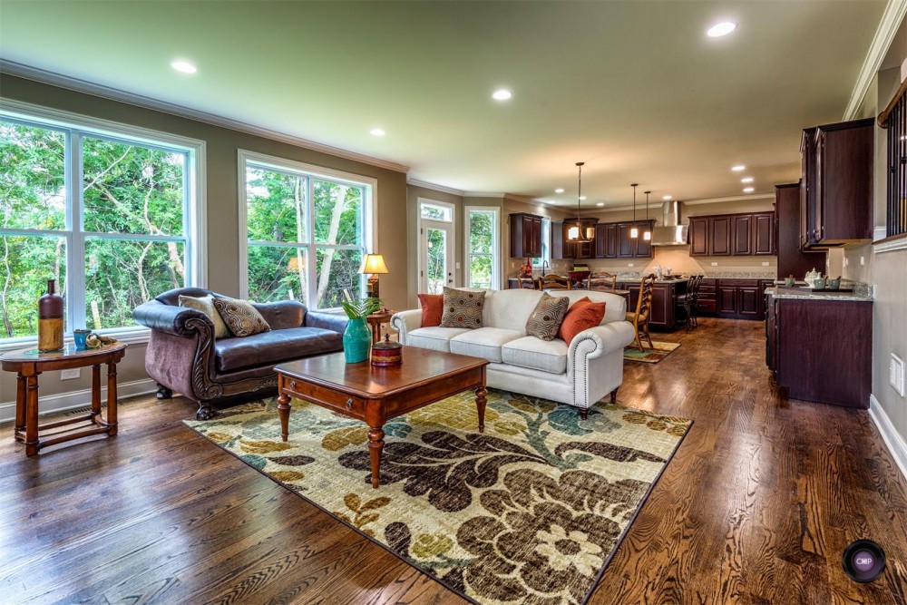 Photo By Greenscape Homes, LLC. Open Floor Plan