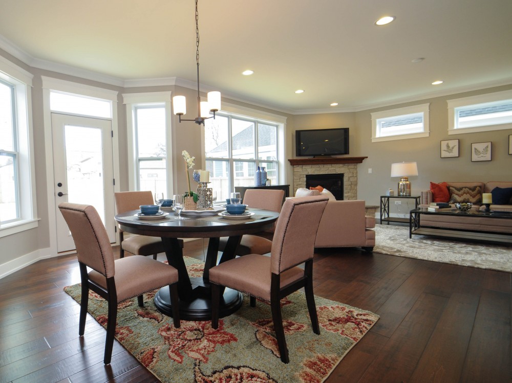 Photo By Greenscape Homes, LLC. Open Floor Plan