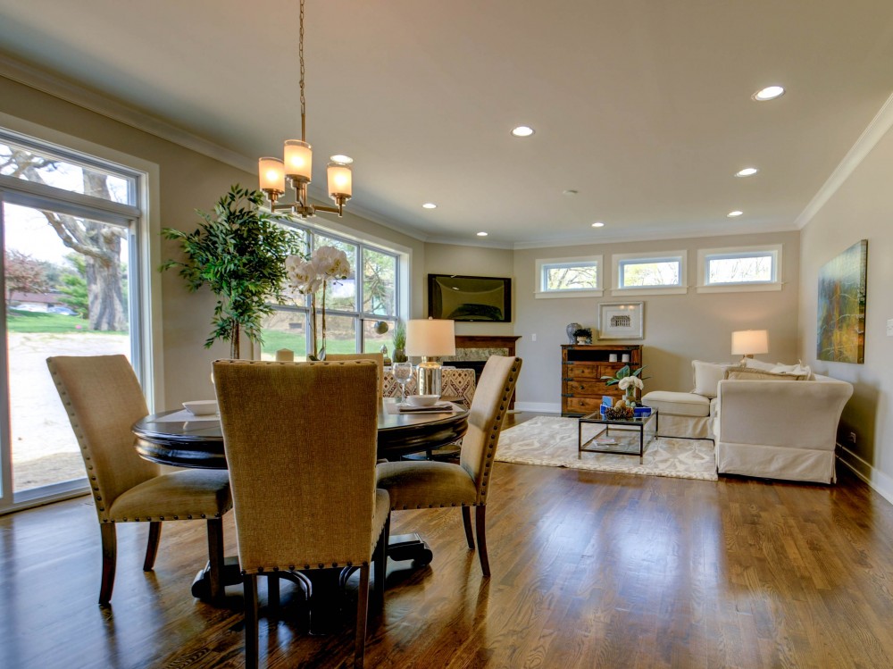 Photo By Greenscape Homes, LLC. Open Floor Plan