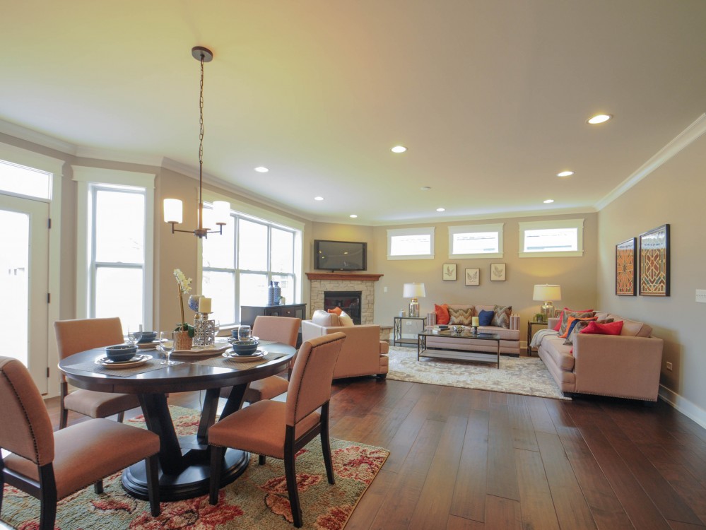 Photo By Greenscape Homes, LLC. Open Floor Plan