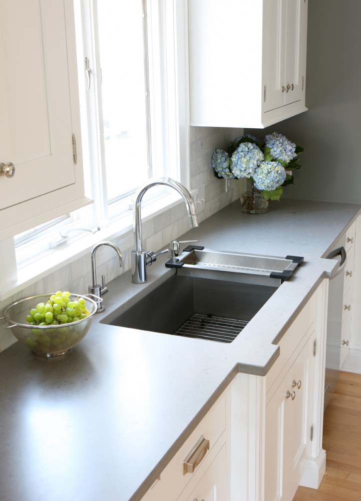 Photo By Normandy Remodeling. Soothing Gray & White Kitchen