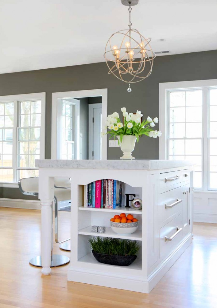 Photo By Normandy Remodeling. Soothing Gray & White Kitchen