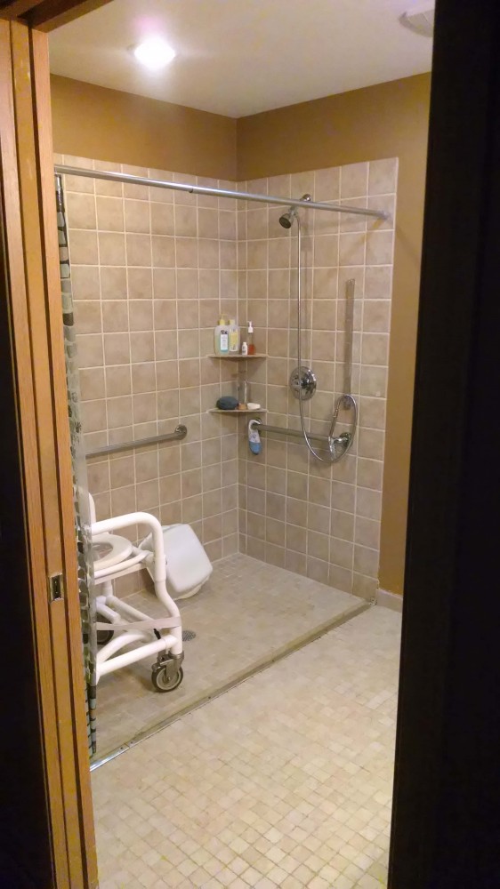 Photo By Extended Home Living Services (EHLS) & To The Top Home Elevators. Accessible Bathrooms