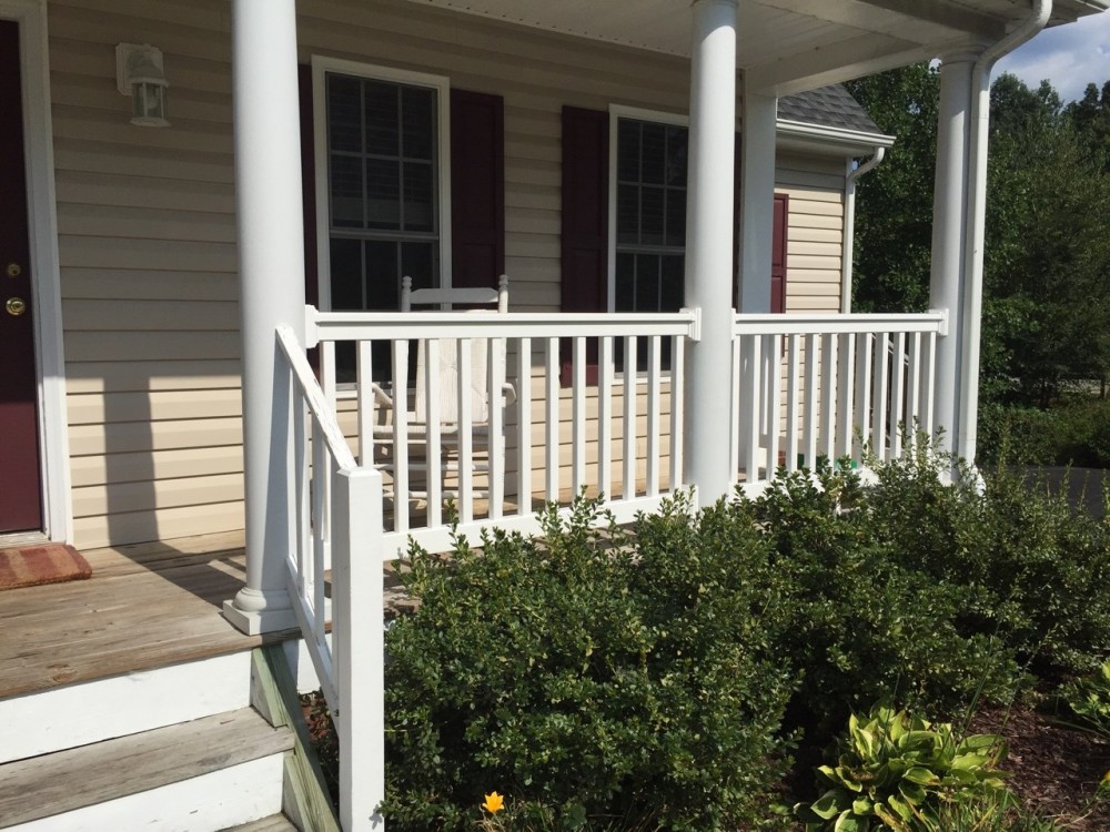 Photo By Paragon Construction Company. ProVia 24g Steel Door And Wolf Railings
