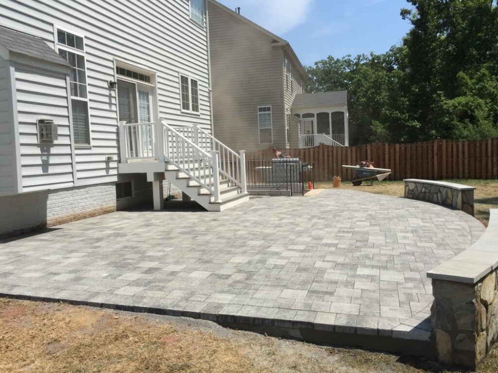 Photo By American Exteriors & Masonry. Paver Patio And Deck In Leesburg, VA