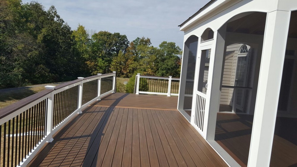 Photo By American Exteriors & Masonry. Deck And Screened Room In Chantilly, VA