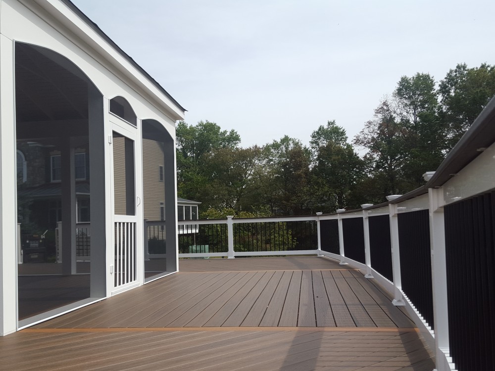 Photo By American Exteriors & Masonry. Deck And Screened Room In Chantilly, VA