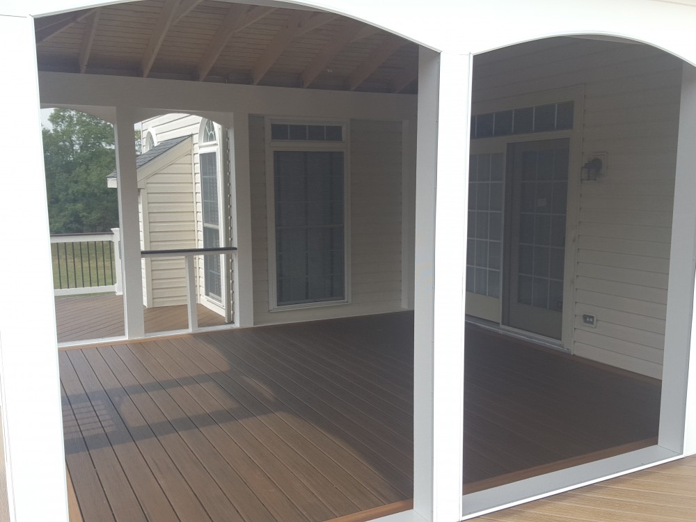 Photo By American Exteriors & Masonry. Deck And Screened Room In Chantilly, VA