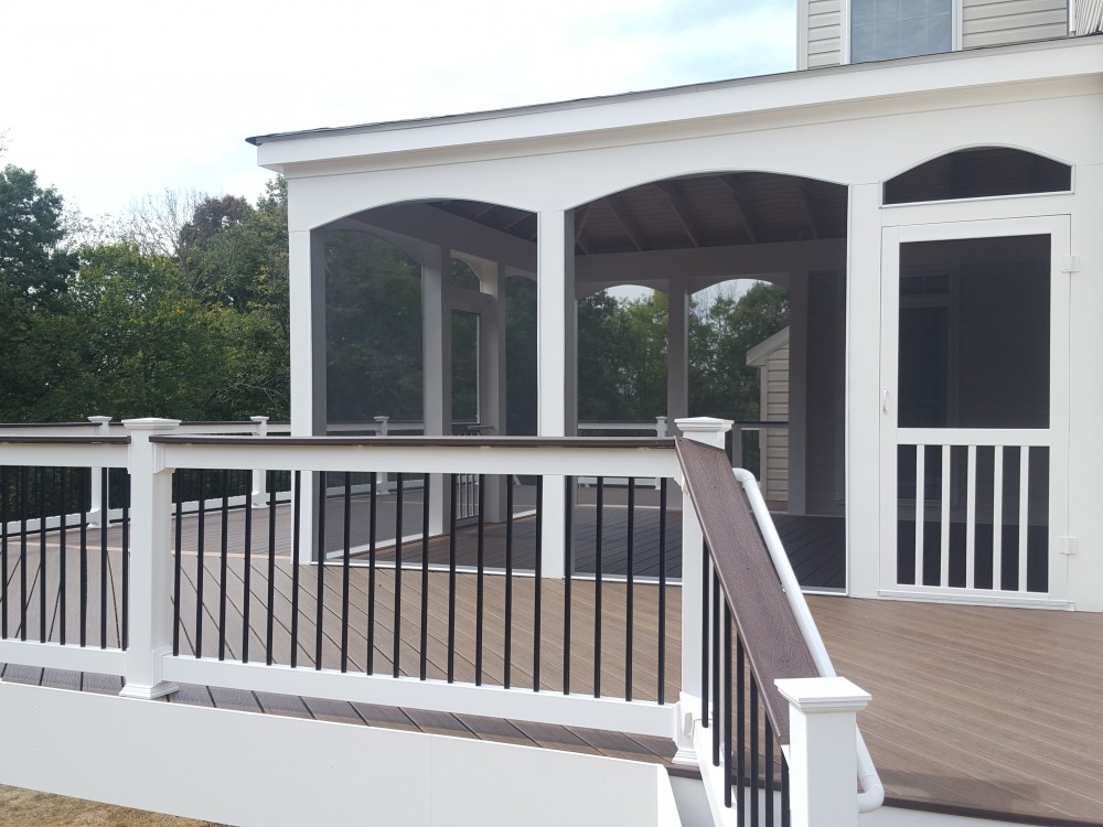 Photo By American Exteriors & Masonry. Deck And Screened Room In Chantilly, VA
