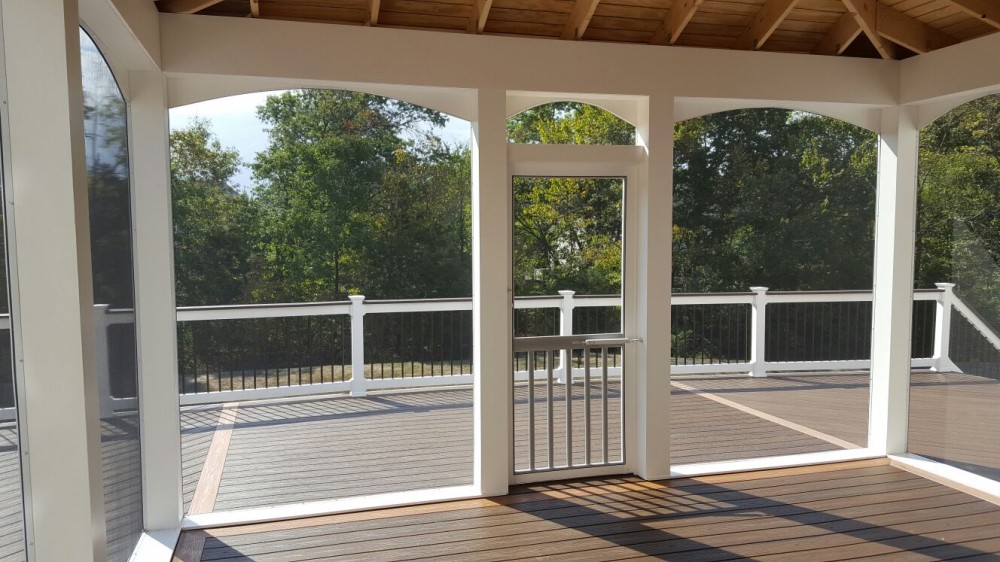 Photo By American Exteriors & Masonry. Deck And Screened Room In Chantilly, VA