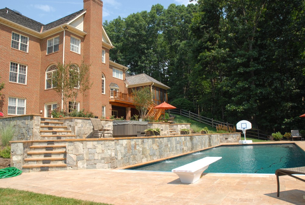 Photo By American Exteriors & Masonry. Vienna VA Outdoor Living Space