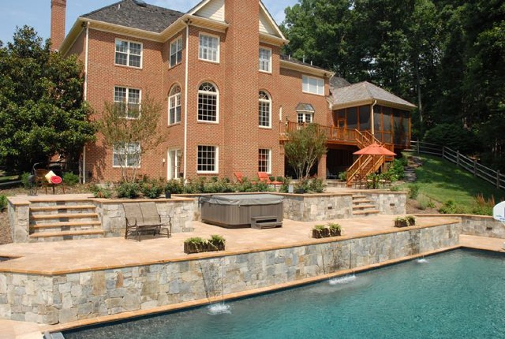 Photo By American Exteriors & Masonry. Vienna VA Outdoor Living Space