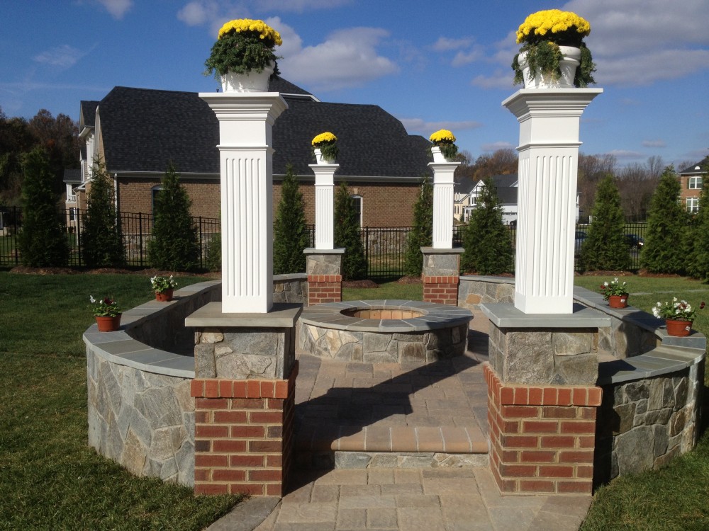 Photo By American Exteriors & Masonry. Vienna VA Outdoor Living Space