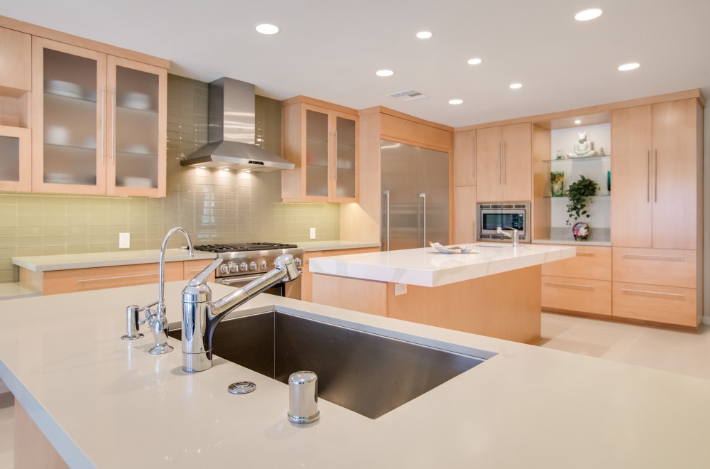 Photo By Reborn Cabinets, Inc.. Modern Kitchen Remodel