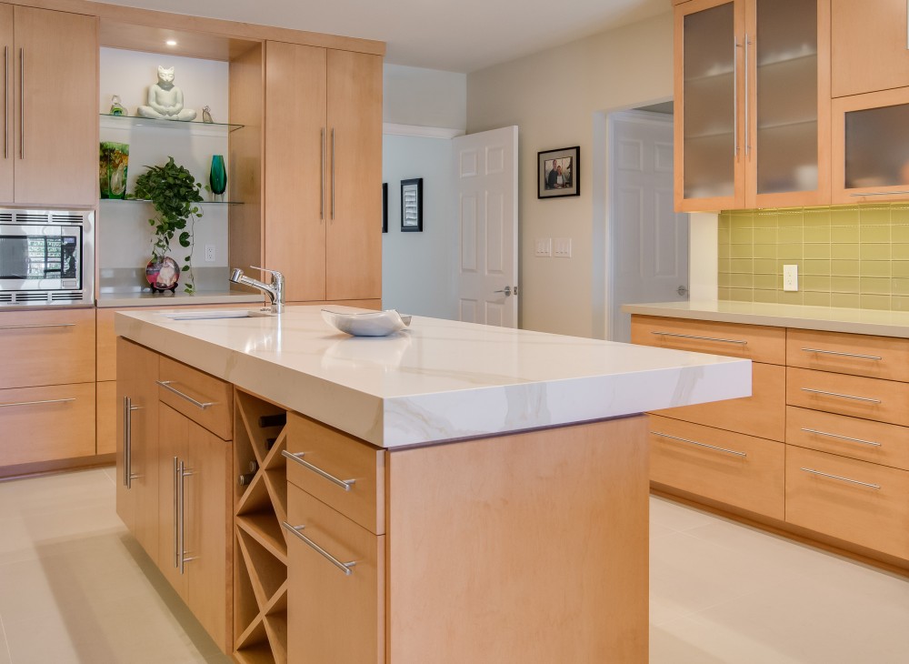 Photo By Reborn Cabinets, Inc.. Modern Kitchen Remodel